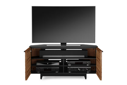 Corridor 8175 TV Cabinet doors open  walnut