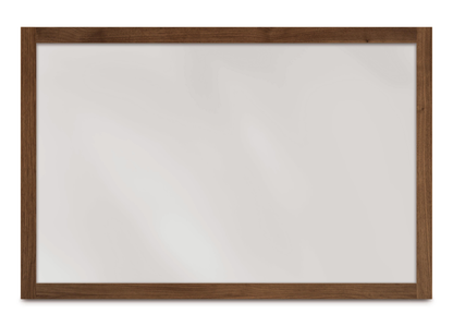 Catalina Wall Mirror in walnut, front view