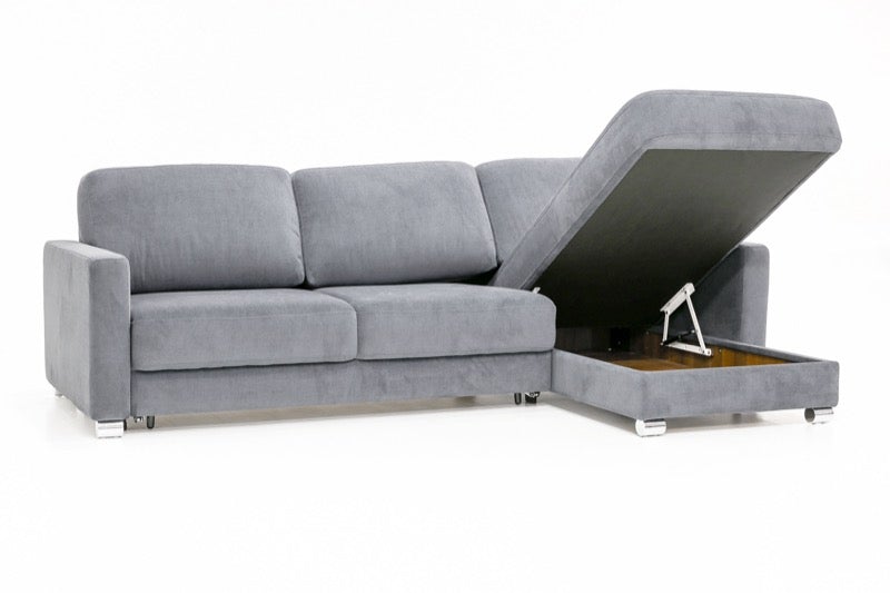 Hampton Sleeper with Reversible Storage Chaise Open