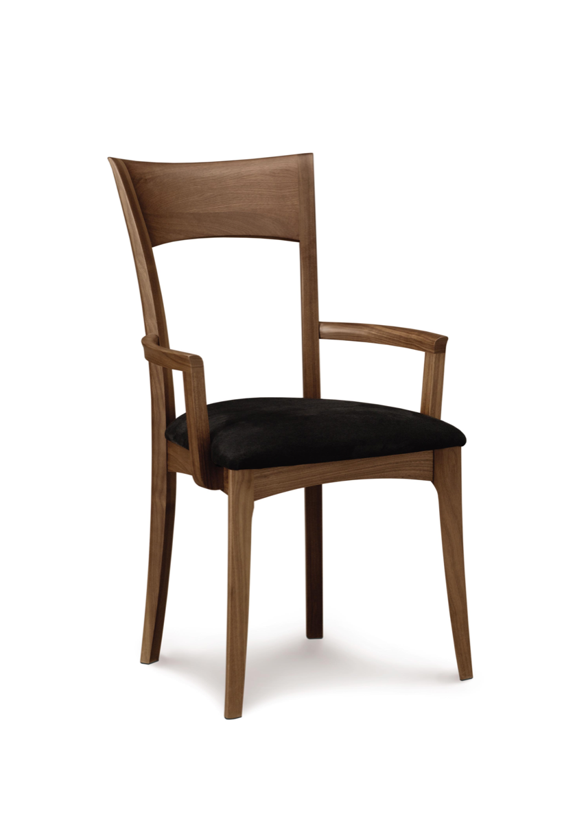 Upholstered Ingrid Armchair in Walnut