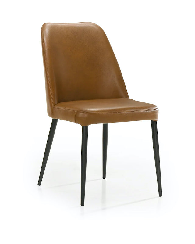 Leah Dining Chair Saddle Side