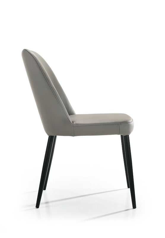 Leah Dining Chair Grey Side
