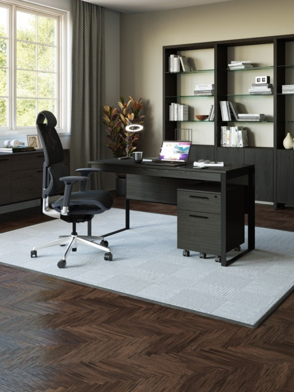 Linea 6221 Desk Charcoal in office