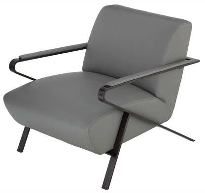 Oscar Chair by American Leather Gray