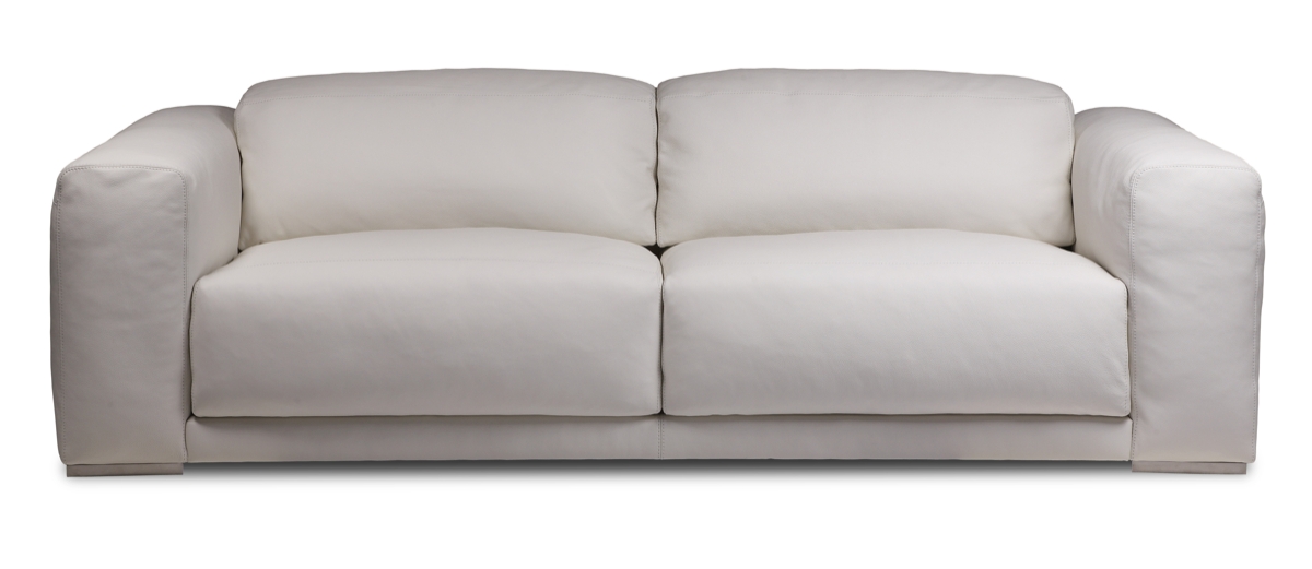 Cushy comfort and chunky styling characterize the American Leather Malibu sofa