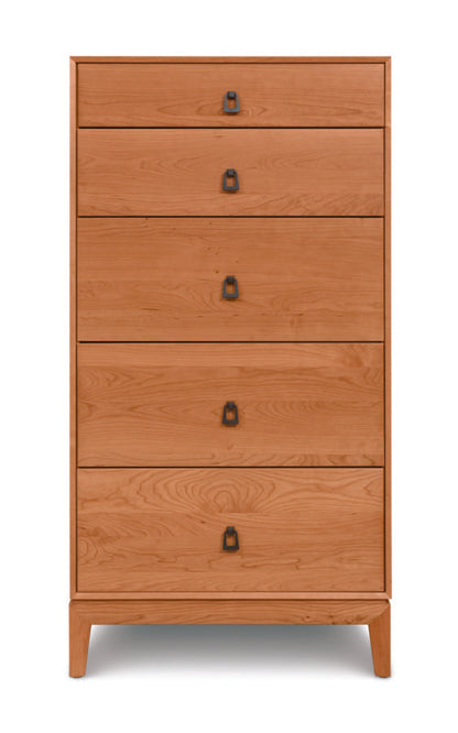 Mansfield 5 Drawer Narrow cherry head on