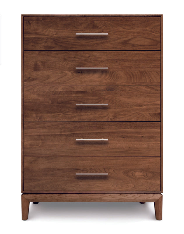 Mansfield 5 Drawer Wide walnut head on