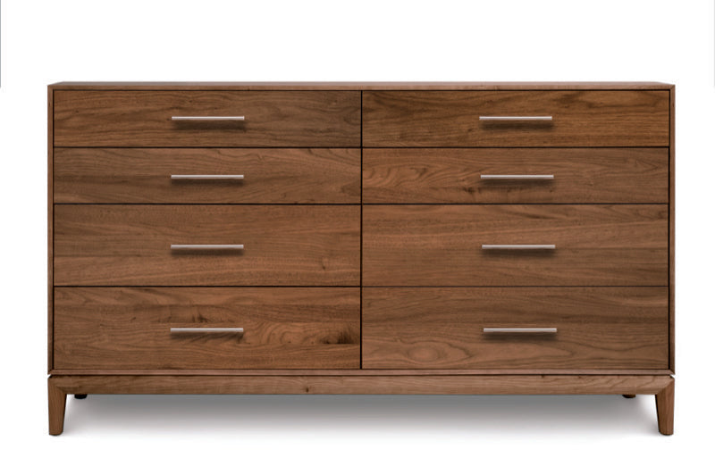 Mansfield 8 Drawer walnut head on