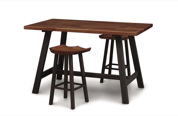 Modern Farmhouse Counter Height Table Counter Stools Walnut