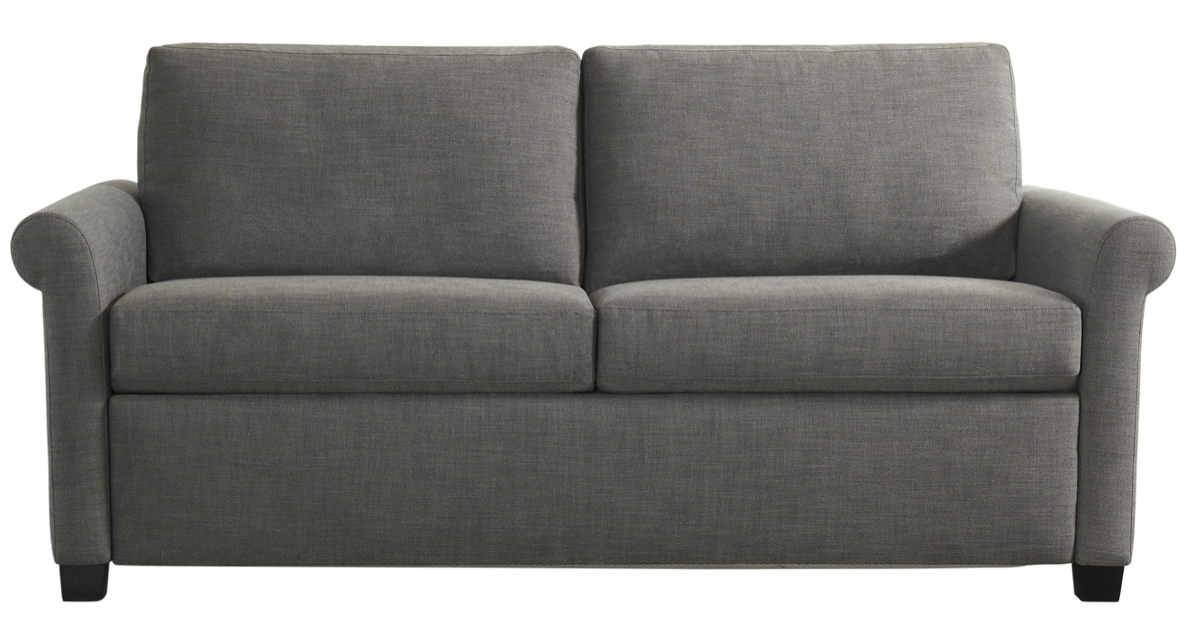 The Page Silver Comfort Sleeper by American Leather Front view 
