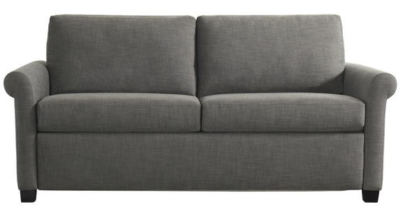 The Page Silver Comfort Sleeper by American Leather Front view 