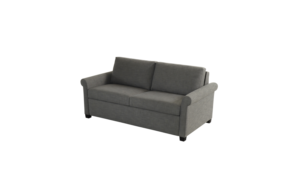 The Paige Silver Comfort Sleeper Sofa side view