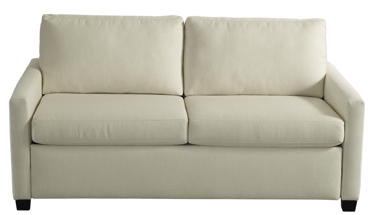 Front view of Palmer Silver Comfort Sleeper by American Leather