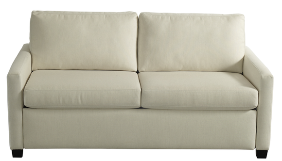 Front view of Palmer Silver Comfort Sleeper by American Leather