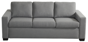 Front view of Porter Silver Comfort Sleeper by American Leather