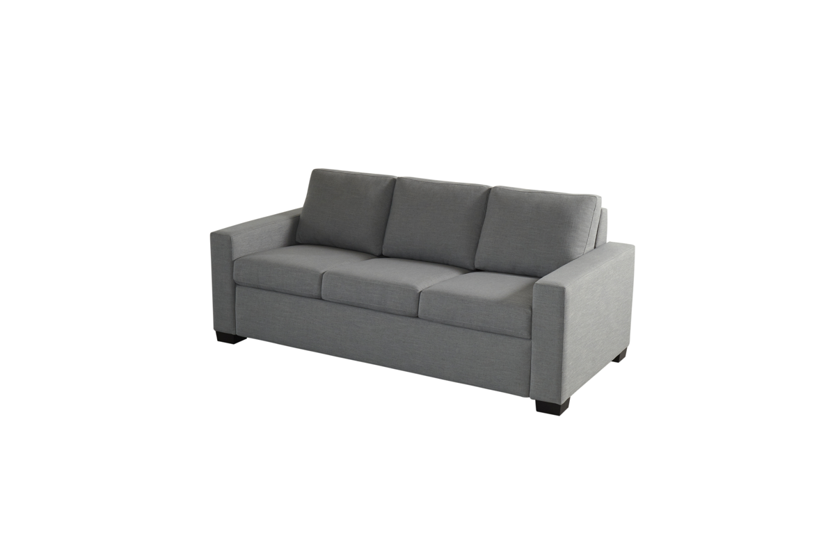 Side view of Porter Silver Comfort Sleeper by American Leather