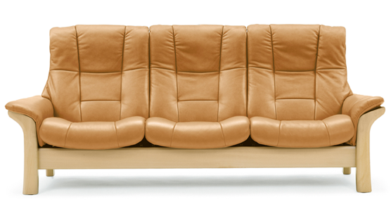 stressless buckingham highback sofa 3 seater