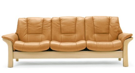 stressless buckingham lowback sofa 3 seater