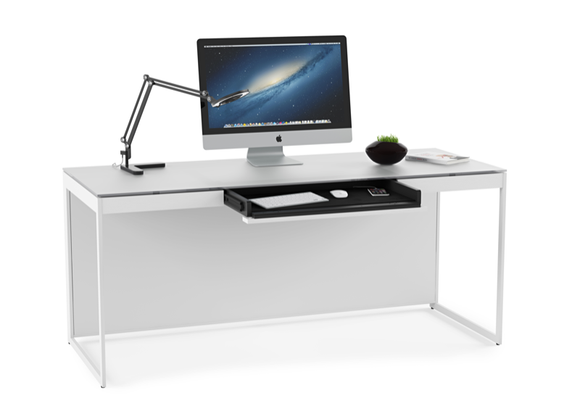 Contemporary office design Centro 6401 Desk with keyboard shelf. 