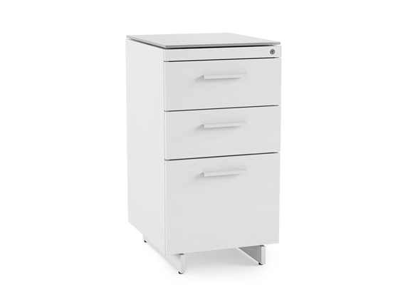 Centro 6414 File Cabinet with 3 drawers in white