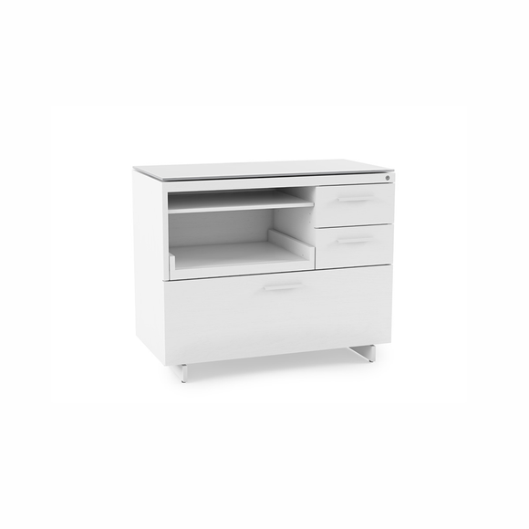 Centro 6417 Office Cabinet multifunction in white.