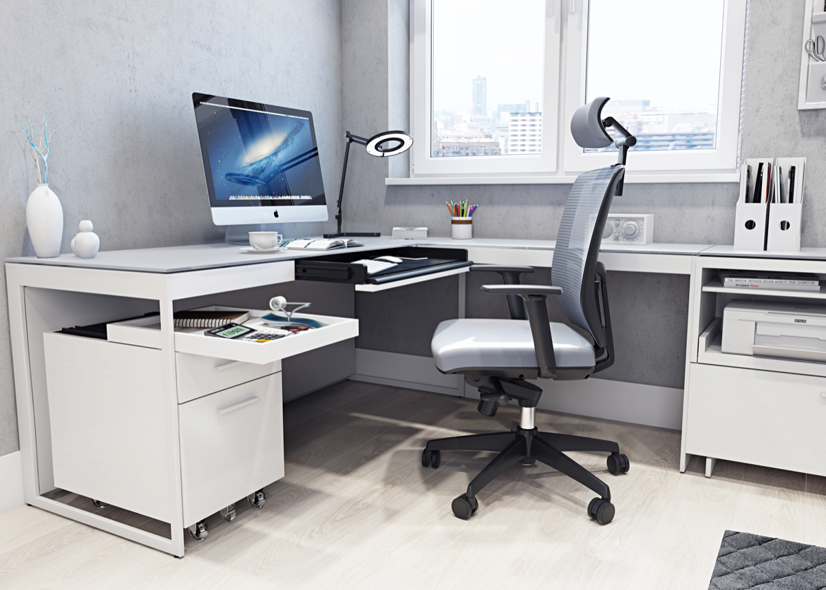 Centro 6407 File Pedestal in office under desk 
