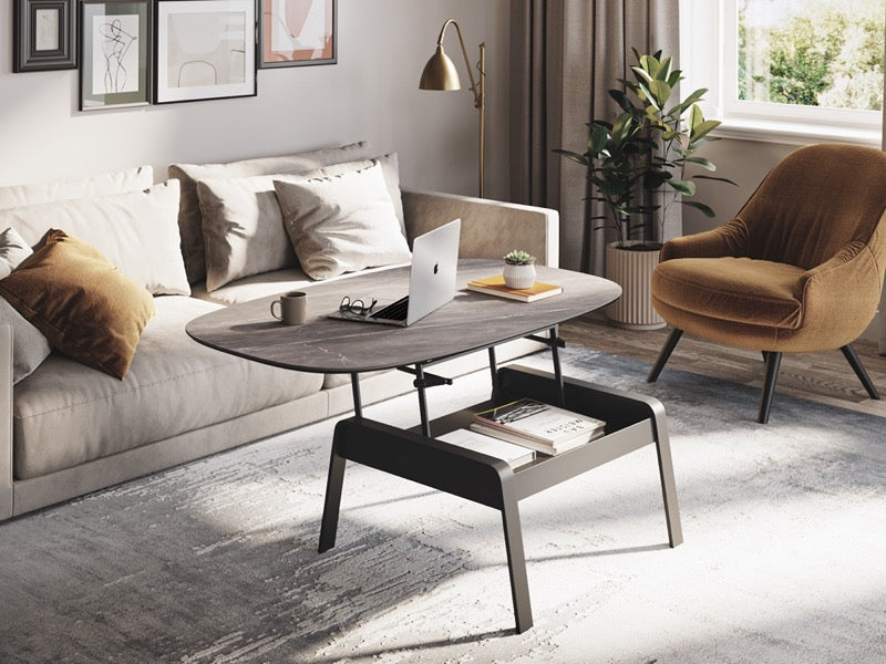 Cloud 9 Lift Coffee Table 1182 extended in livingroom