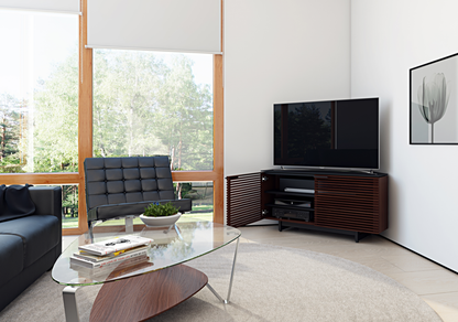 Corridor 8175 TV Cabinet door open Tv on top