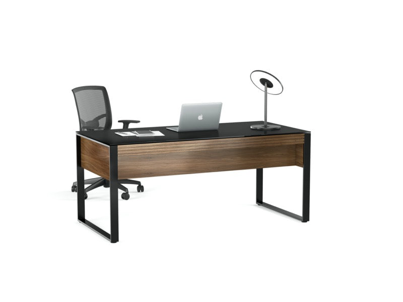 Corridor 6521 Desk with computer and light on top 