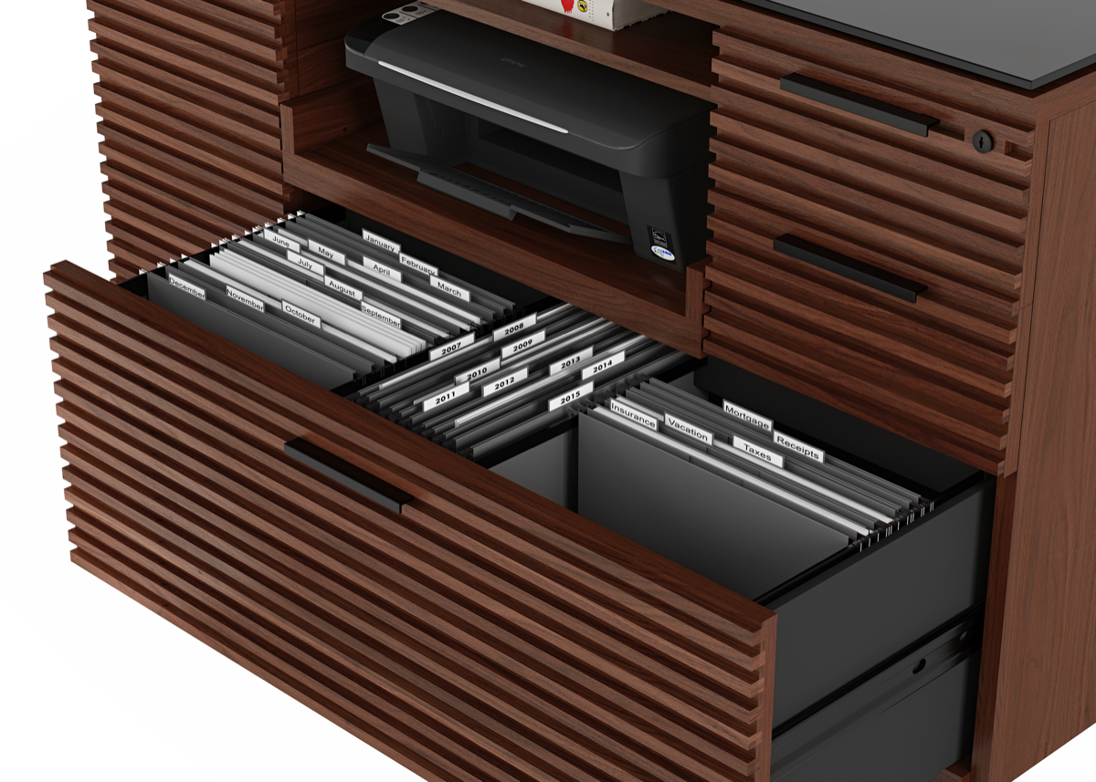 Corridor 6520 Cabinet Drawer open with files