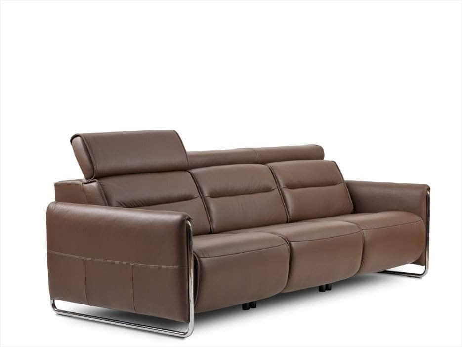 Stressless Emily 3 Seat Reclining Sofa angled view