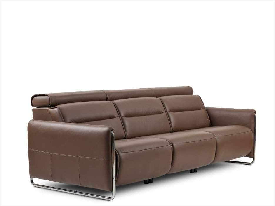 Stressless Emily 3 Seat Reclining Sofa angled view