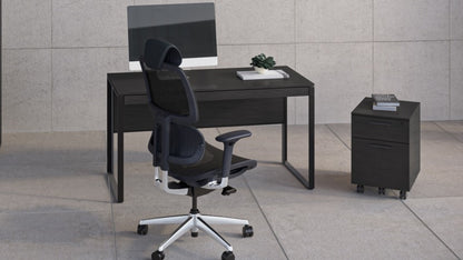 Linea 6227 Mobile File Cabinet charcoal in office