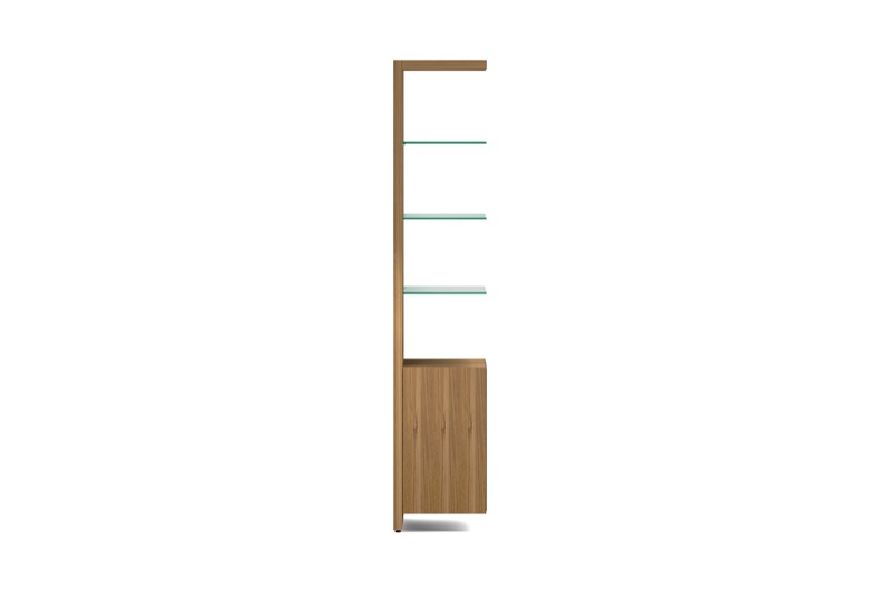 Linea 5801A Single Shelf Extension Walnut
