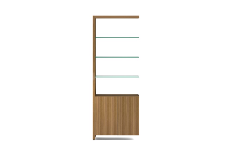 Linea 5802A Double Shelf Extension Walnut