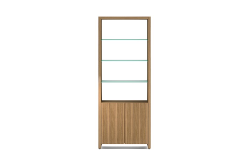 Linea 5802 Double Shelf walnut