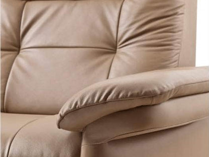 Close up picture of the arm rest on 3 Seat Reclining Sofa