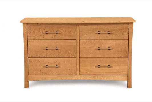 Monterey 6 Drawer Dresser in cherry, front view