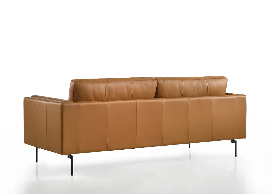 Nordic Sofa Saddle Leather Back Side