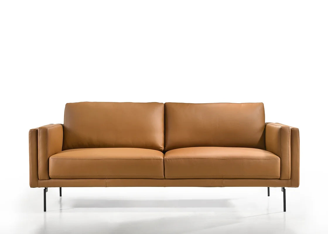 Nordic Sofa Saddle Leather Front View