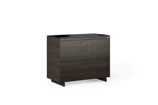 Sequel 20 6116 Lateral File Cabinet in Charcoak Stained Ash.