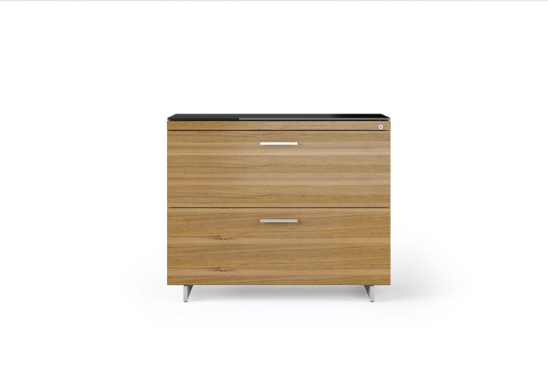 Sequel 20 6116 Lateral File Cabinet in Natural Walnut. 