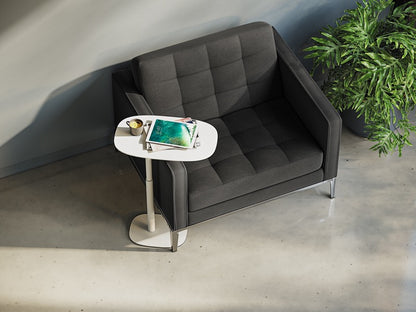 Serif 1045 Lift Laptop Table displayed with iPad and coffee 