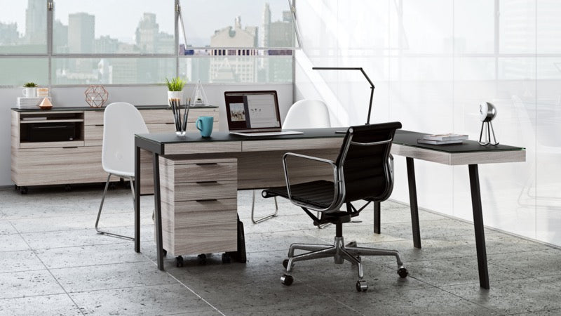 Office showcasing of Sigma 6907 Mobile File Cabinet in Strata color