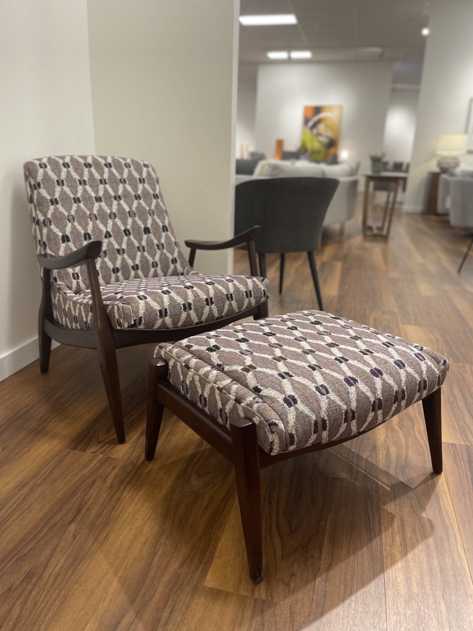 Kayla Chair and Ottoman by Precedent
