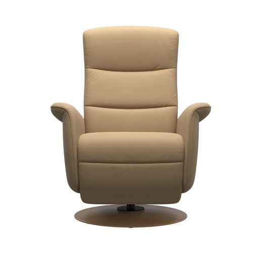 Stressless Mike Small Recliner with Wood Moon Base